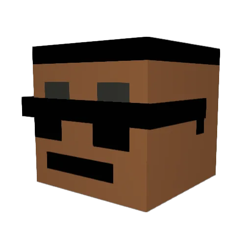 ItsXpertKill Minecraft avatar head, 3D render