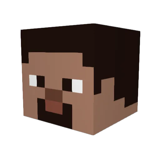 ItsYZ_ Minecraft avatar head, 3D render