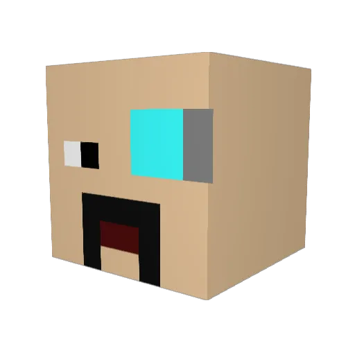 ItsYaBoyArmando Minecraft avatar head, 3D render