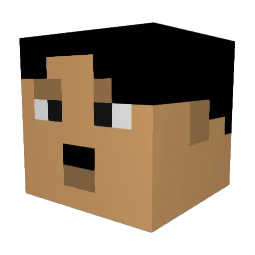 ItsYaBoyMatez Minecraft avatar head, 3D render