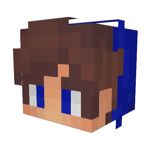 ItsYayon_ Minecraft avatar head, 3D render