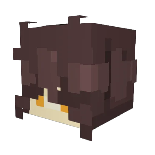 ItsYeLlama Minecraft avatar head, 3D render