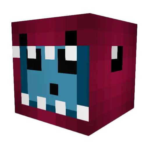 ItsYoppa Minecraft avatar head, 3D render