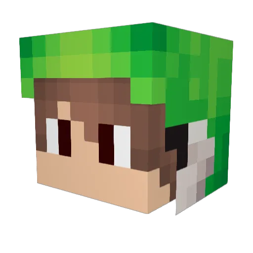 ItsYosh Minecraft avatar head, 3D render