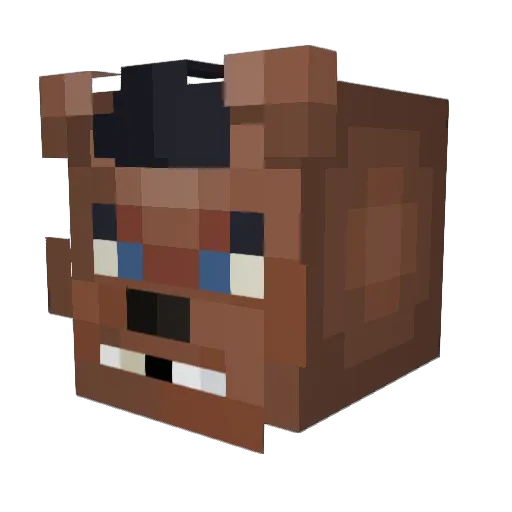 ItsYourFace Minecraft avatar head, 3D render