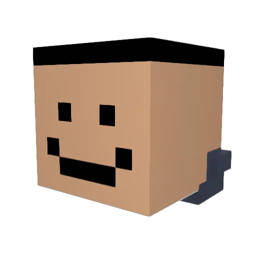 ItsYuso Minecraft avatar head, 3D render