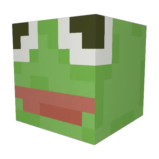 ItsYzzii Minecraft avatar head, 3D render
