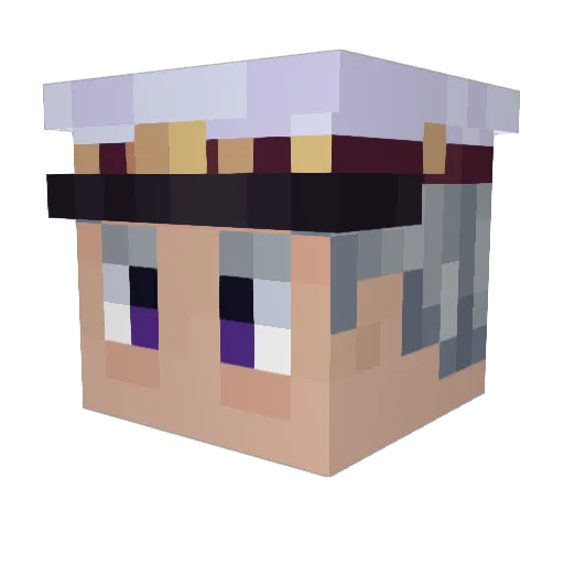 ItsZaaki Minecraft avatar head, 3D render