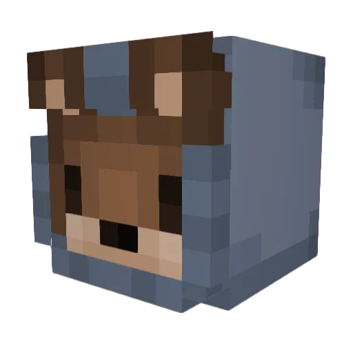 ItsZeaBear Minecraft avatar head, 3D render