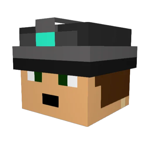 ItsZenon97 Minecraft avatar head, 3D render