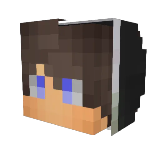 ItsZenox Minecraft avatar head, 3D render