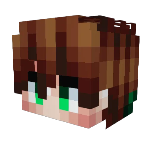ItsZoRuN Minecraft avatar head, 3D render