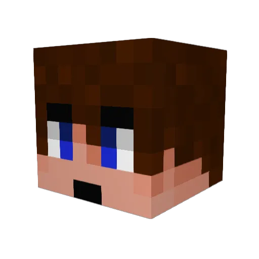 ItsZoko Minecraft avatar head, 3D render