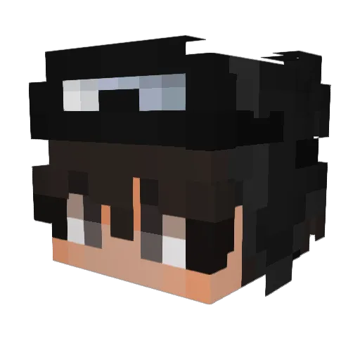 ItsZyne Minecraft avatar head, 3D render