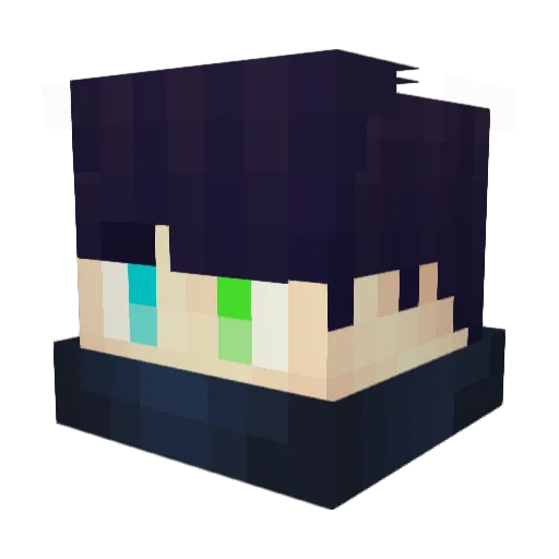 Its_A_Melex Minecraft avatar head, 3D render