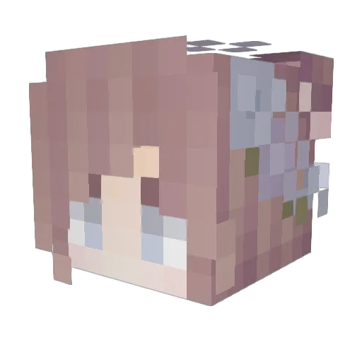 Its_Ally Minecraft avatar head, 3D render