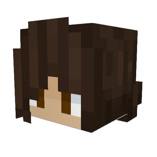 Its_Aurica Minecraft avatar head, 3D render