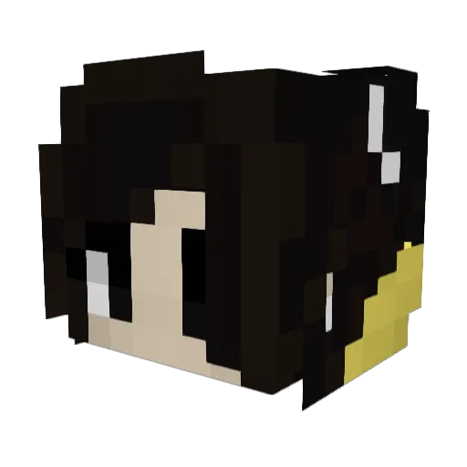 Its_AvaTheGamer Minecraft avatar head, 3D render