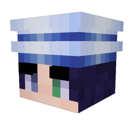 Its_Azu Minecraft avatar head, 3D render