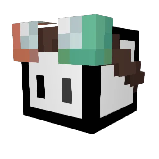 Its_Bisco Minecraft avatar head, 3D render
