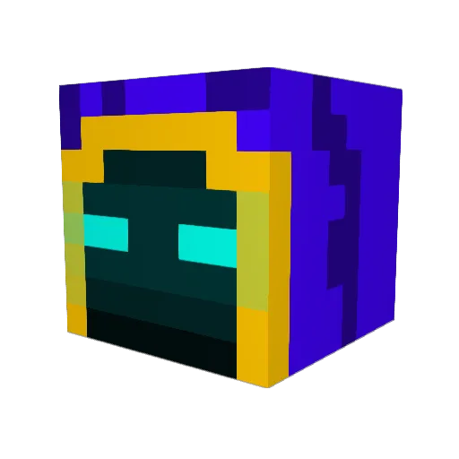 Its_Bman Minecraft avatar head, 3D render