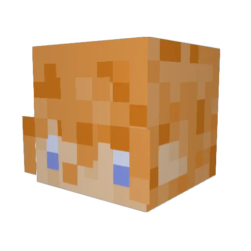 Its_Brem Minecraft avatar head, 3D render