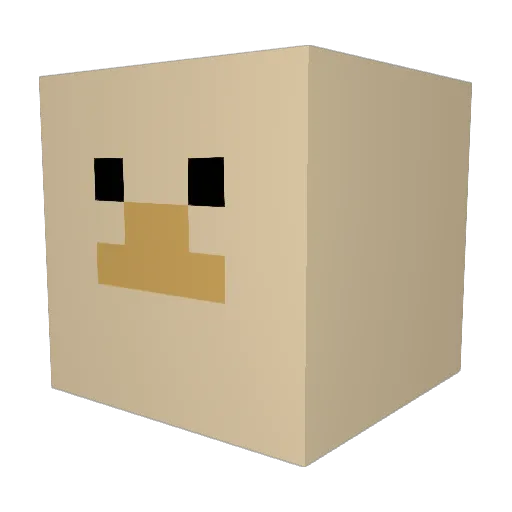 Its_Caitlin Minecraft avatar head, 3D render