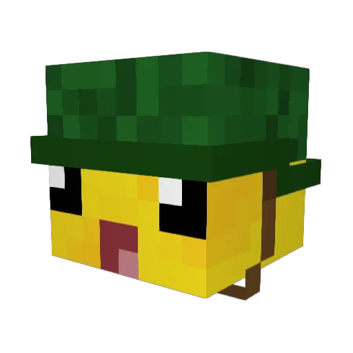 Its_Chezz Minecraft avatar head, 3D render