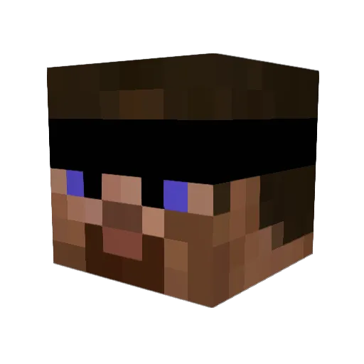 Its_DC Minecraft avatar head, 3D render