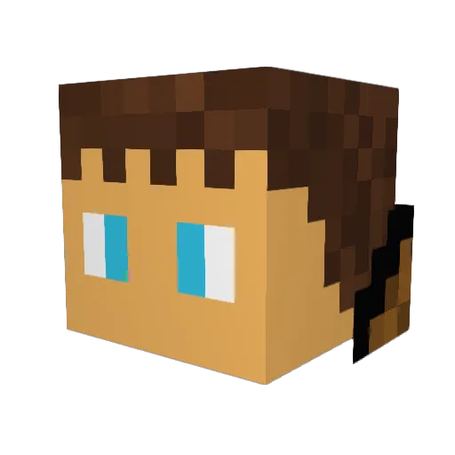 Its_Dance Minecraft avatar head, 3D render
