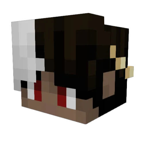 Its_Dark_Angel Minecraft avatar head, 3D render