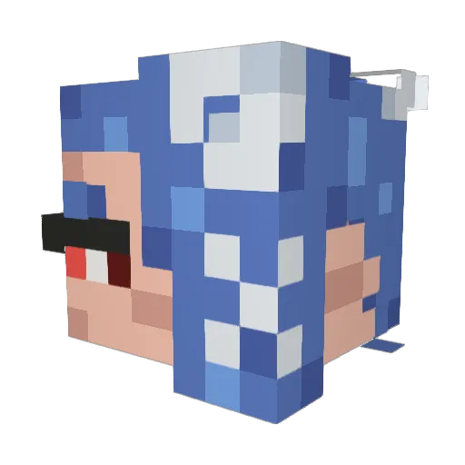 Its_Dev0n321 Minecraft avatar head, 3D render