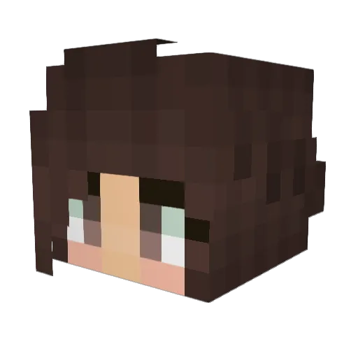 Its_Em Minecraft avatar head, 3D render