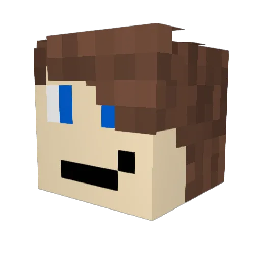 Its_Giggles Minecraft avatar head, 3D render