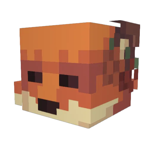 Its_Gromit Minecraft avatar head, 3D render