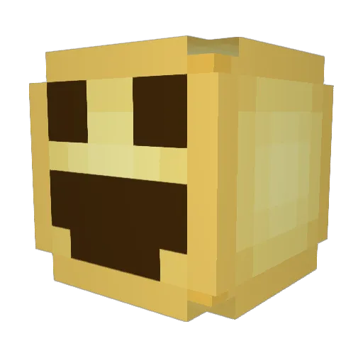 Its_Hani Minecraft avatar head, 3D render