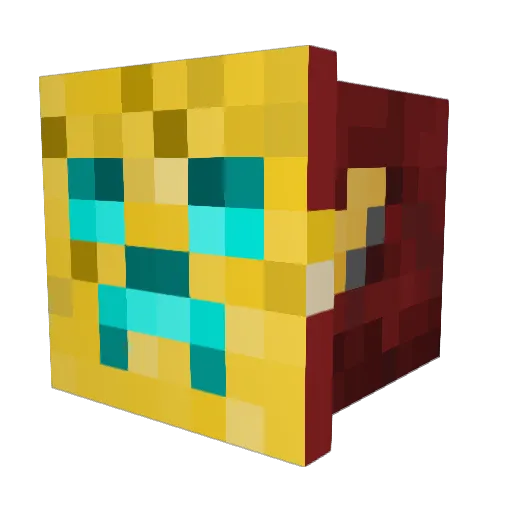 Its_IronMan_Serp Minecraft avatar head, 3D render