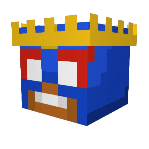 Its_Jary Minecraft avatar head, 3D render