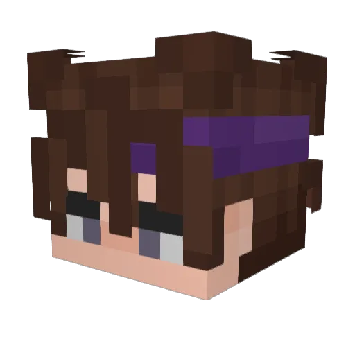 Its_Jaspur Minecraft avatar head, 3D render