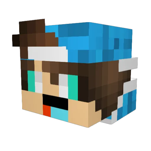 Its_Jherard Minecraft avatar head, 3D render