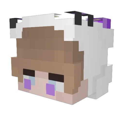 Its_Jxrne Minecraft avatar head, 3D render