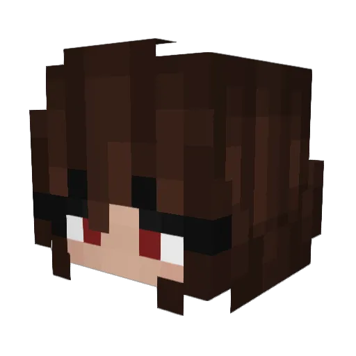 Its_Kaii Minecraft avatar head, 3D render