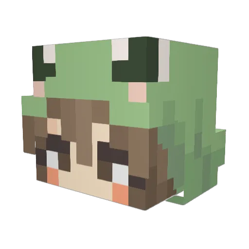 Its_Karyyy Minecraft avatar head, 3D render
