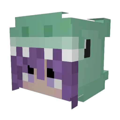 Its_Kayara Minecraft avatar head, 3D render