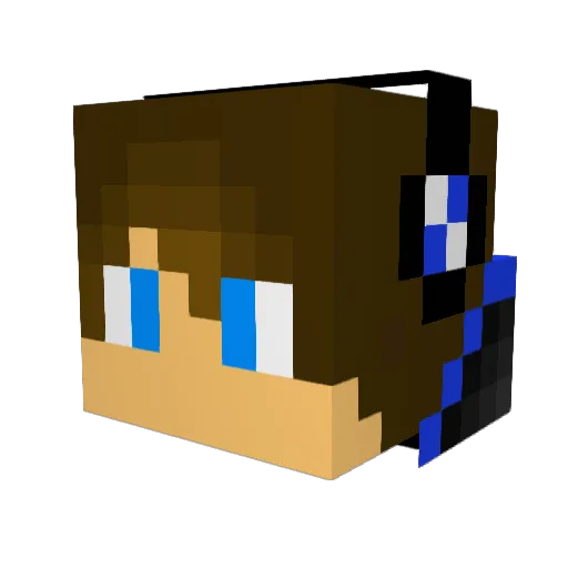 Its_Kino Minecraft avatar head, 3D render