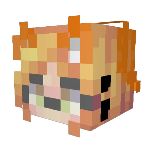 Its_Liz3080 Minecraft avatar head, 3D render