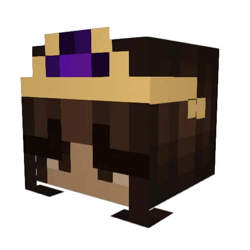 Its_Lolaaa Minecraft avatar head, 3D render