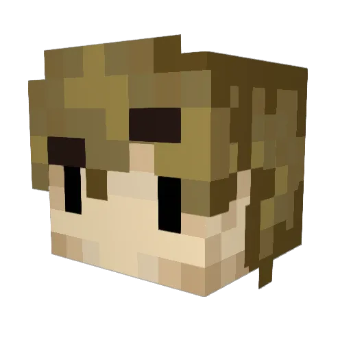 Its_Mart Minecraft avatar head, 3D render