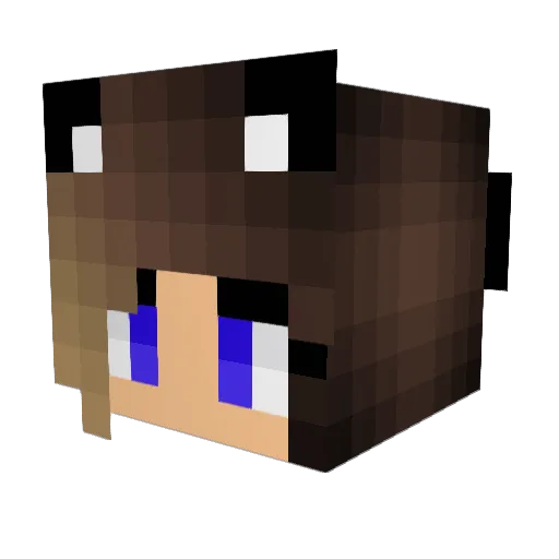 Its_Mary Minecraft avatar head, 3D render