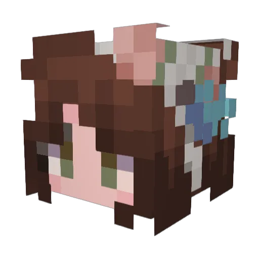Its_Me_B Minecraft avatar head, 3D render